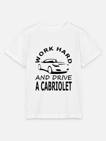 Cabrio fahren Cabriofahrer Cabriolet Geschenk - Stanley/Stella Kinder T-Shirt MINI CREATOR - Weiß