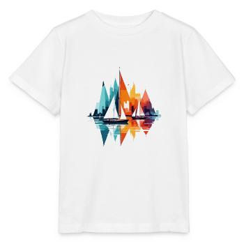 Segeln Meer Ruhig Ruhig Ozean Im Freien Bunt - Stanley/Stella Kinder T-Shirt MINI CREATOR  - Weiß - Vorne - Maike (125cm)