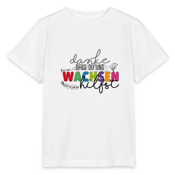 Danke fürs Wachsen - Stanley/Stella Kinder T-Shirt MINI CREATOR  - Weiß - Vorne - Maike (125cm)