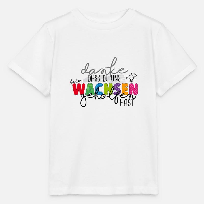Danke fürs Wachsen - Stanley/Stella Kinder T-Shirt MINI CREATOR  - Weiß