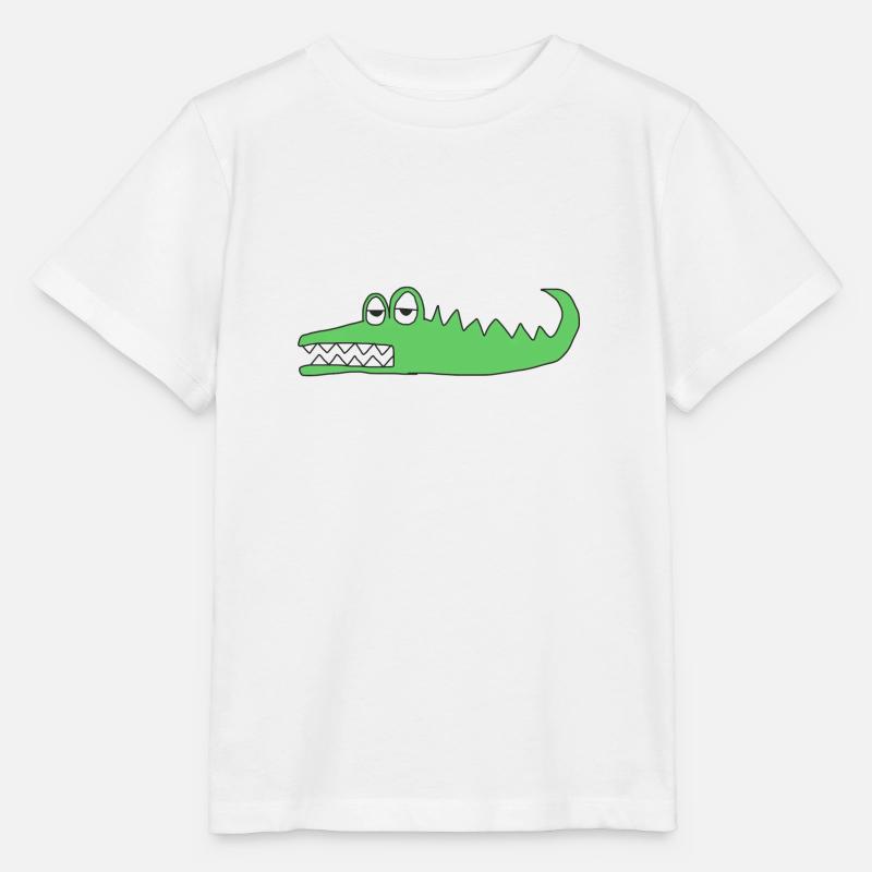 Krokodil - Stanley/Stella Kinder T-Shirt MINI CREATOR  - Weiß