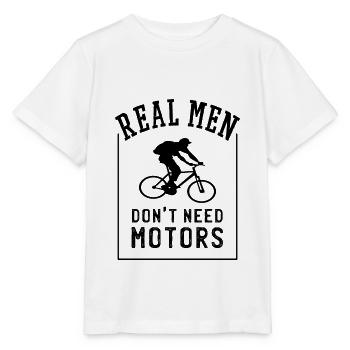 Funny saying bike - Stanley/Stella MINI CREATOR Kids’ T-Shirt - white - Front - Maike (125cm)