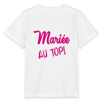 MARIEE. FUTURE MARIEE. EVJF. TEAM MARIEE - T-shirt bio MINI CREATOR Stanley/Stella Enfant - blanc - Devant - Maike (125cm)