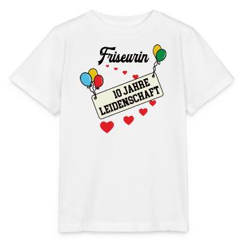 Friseurin Jubiläum 10 Jahre 10. jähriges Jubi - Stanley/Stella Kinder T-Shirt MINI CREATOR  - Weiß - Vorne - Maike (125cm)