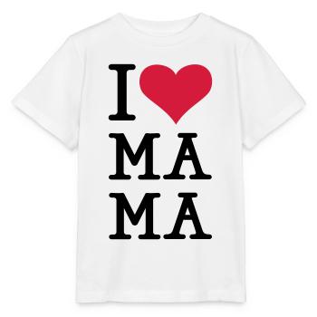 I love Ma Ma - Stanley/Stella Kinder T-Shirt MINI CREATOR  - Weiß - Vorne - Maike (125cm)