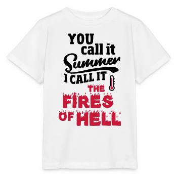 Vous appelez cela l'été, cadeau de vague de chaleur - T-shirt bio MINI CREATOR Stanley/Stella Enfant - blanc - Devant - Maike (125cm)