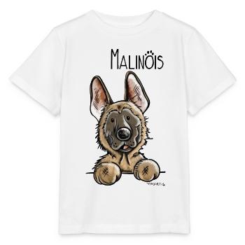 Sweet Malinois - Dog - Dogs - Comic - Stanley/Stella MINI CREATOR Kids’ T-Shirt - white - Front - Maike (125cm)