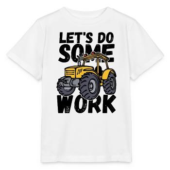 Commercial Vehicle Tractor Vehicle Tractor Statement - Stanley/Stella MINI CREATOR Kids’ T-Shirt - white - Front - Maike (125cm)