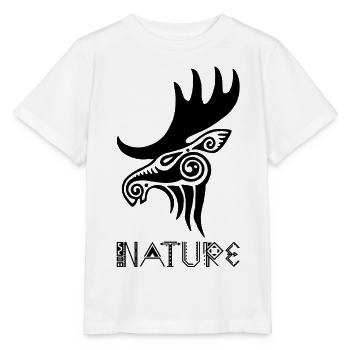 Black Elk Animal Totem - Stanley/Stella MINI CREATOR Kids’ T-Shirt - white - Front - Maike (125cm)