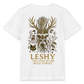 Gardien de la forêt de Leshy Art en bois vintage - T-shirt bio MINI CREATOR Stanley/Stella Enfant - blanc - Devant - Maike (125cm)