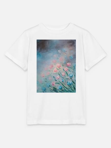 Impressionistisches Blumenblüten-Kunstwerk - Stanley/Stella Kinder T-Shirt MINI CREATOR  - Weiß