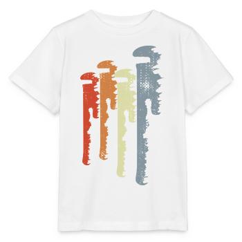 Croquis de clé à pipe vintage - T-shirt bio MINI CREATOR Stanley/Stella Enfant - blanc - Devant - Maike (125cm)