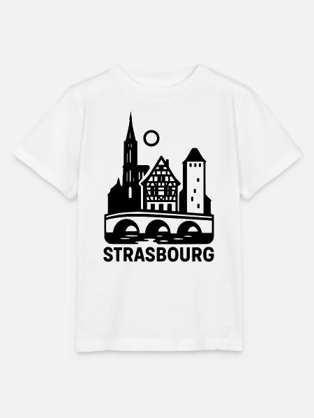 Strasbourg Silhouette - Stanley/Stella Kinder T-Shirt MINI CREATOR - Weiß