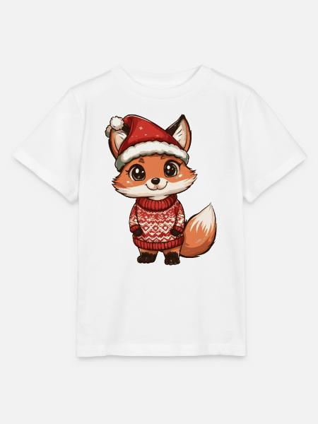 Fuchs Weihnachten - Stanley/Stella Kinder T-Shirt MINI CREATOR  - Weiß