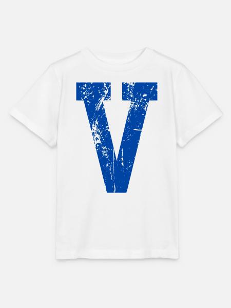 Letter v Sport Retro - Stanley/Stella Kinder T-Shirt MINI CREATOR - Weiß