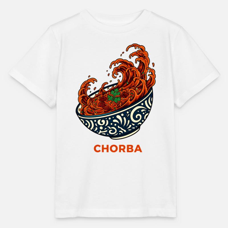 Bol de soupe Chorba dynamique - T-shirt bio MINI CREATOR Stanley/Stella Enfant - blanc