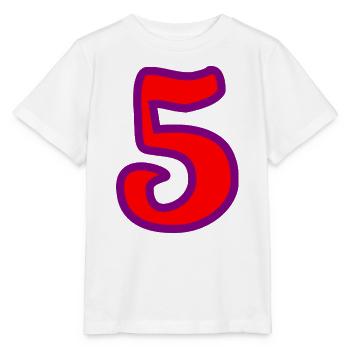 5. JUBILÄUM. 5 JAHRE. 5. JUBILÄUM - Stanley/Stella Kinder T-Shirt MINI CREATOR  - Weiß - Vorne - Maike (125cm)
