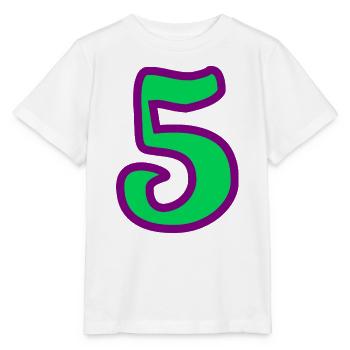 5. JUBILÄUM. 5 JAHRE. 5. JUBILÄUM - Stanley/Stella Kinder T-Shirt MINI CREATOR  - Weiß - Vorne - Maike (125cm)