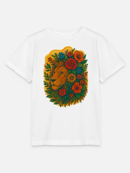 Blüten-Löwenkrone - Stanley/Stella Kinder T-Shirt MINI CREATOR  - Weiß