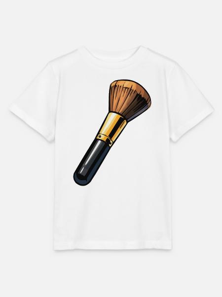 Makeup Pinsel Illustration - Stanley/Stella Kinder T-Shirt MINI CREATOR  - Weiß