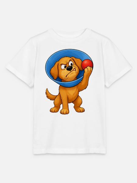 Grummeliger Hundekegel der Scham - Stanley/Stella Kinder T-Shirt MINI CREATOR - Weiß