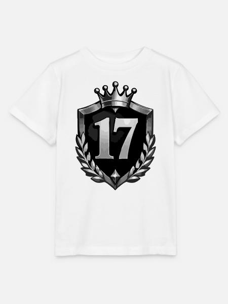 Königliche 17 Krone Lorbeer - Stanley/Stella Kinder T-Shirt MINI CREATOR  - Weiß