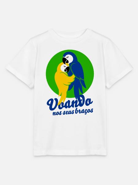 Voando nos seus braços – Romantisches Statement - Stanley/Stella Kinder T-Shirt MINI CREATOR - Weiß