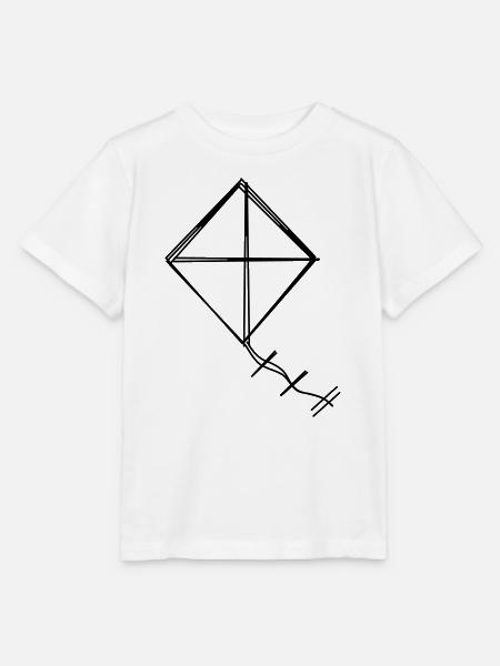 Herbstdrachen handgezeichnet - Stanley/Stella Kinder T-Shirt MINI CREATOR  - Weiß