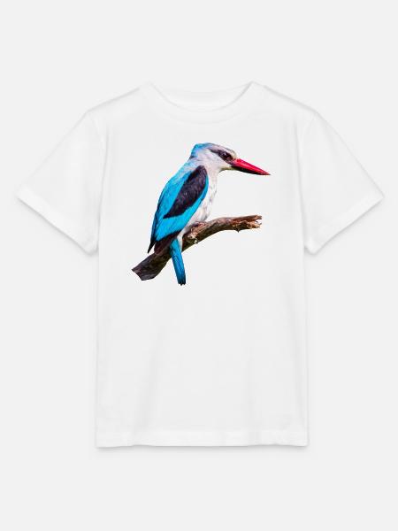 Woodland_Kingfisher - Stanley/Stella Kinder T-Shirt MINI CREATOR - Weiß