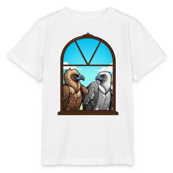 Adlerblick Fensterduo — Geier Freunde - Stanley/Stella Kinder T-Shirt MINI CREATOR  - Weiß - Vorne - Maike (125cm)