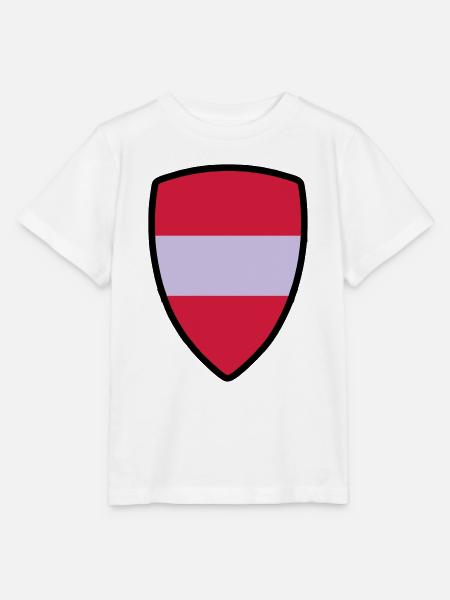 österreich fahne - Stanley/Stella Kinder T-Shirt MINI CREATOR  - Weiß