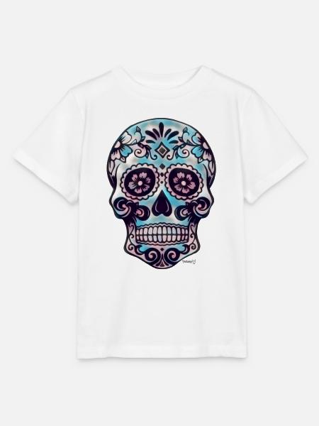 Zuckerschädel - Stanley/Stella Kinder T-Shirt MINI CREATOR  - Weiß