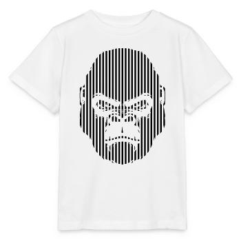 Gorilla Face Graphics - Stanley/Stella MINI CREATOR Kids’ T-Shirt - white - Front - Maike (125cm)