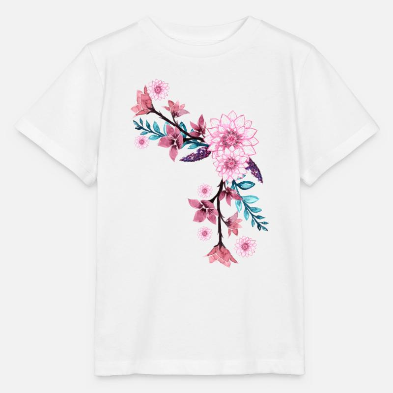 Fleur - T-shirt bio MINI CREATOR Stanley/Stella Enfant - blanc