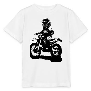 MOTORCYCLE CHILD - Stanley/Stella MINI CREATOR Kids’ T-Shirt - white - Front - Maike (125cm)