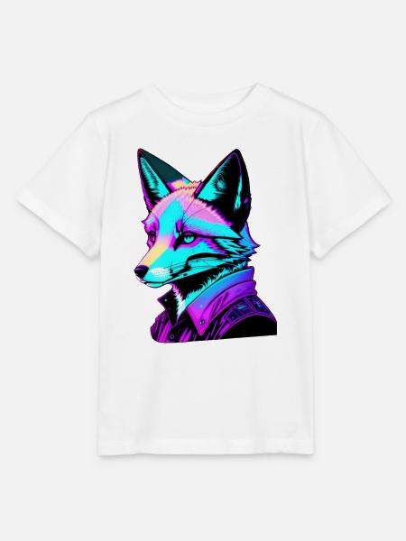 Fuchs Design Future Space bunt - Stanley/Stella Kinder T-Shirt MINI CREATOR - Weiß