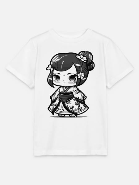 Chibi Geisha - Stanley/Stella Kinder T-Shirt MINI CREATOR - Weiß