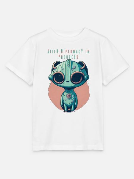 Außerirdische Diplomatie im Gange - Stanley/Stella Kinder T-Shirt MINI CREATOR - Weiß