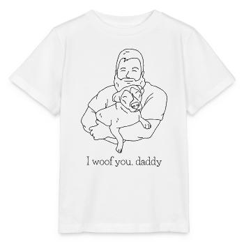 Ich wuff dich, Papa - Stanley/Stella Kinder T-Shirt MINI CREATOR  - Weiß - Vorne - Maike (125cm)