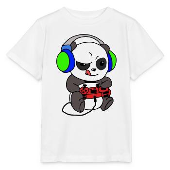 Panda Gambles, Panda I'm Gambling - Stanley/Stella MINI CREATOR Kids’ T-Shirt - white - Front - Maike (125cm)