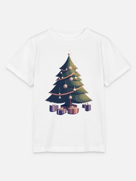 Leuchtender Tannenbaum - Stanley/Stella Kinder T-Shirt MINI CREATOR - Weiß