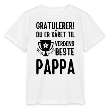 Félicitations, tu as été élu meilleur papa du monde - T-shirt bio MINI CREATOR Stanley/Stella Enfant - blanc - Devant - Maike (125cm)