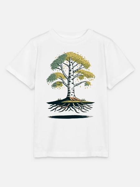 Birke - Stanley/Stella Kinder T-Shirt MINI CREATOR  - Weiß