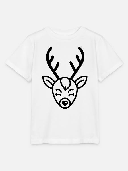 Weihnachtsrentiere - Stanley/Stella Kinder T-Shirt MINI CREATOR - Weiß