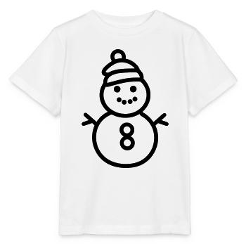 Bonhomme de neige - T-shirt bio MINI CREATOR Stanley/Stella Enfant - blanc - Devant - Maike (125cm)