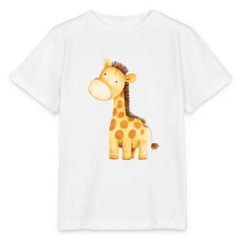 Giraffe Illustration Watercolour - Stanley/Stella Kinder T-Shirt MINI CREATOR  - Weiß - Vorne - Maike (125cm)