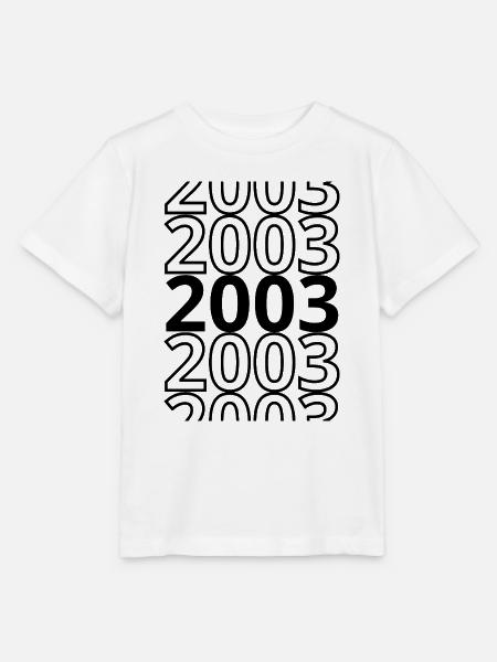 2003 2003 2003 - Stanley/Stella Kinder T-Shirt MINI CREATOR  - Weiß