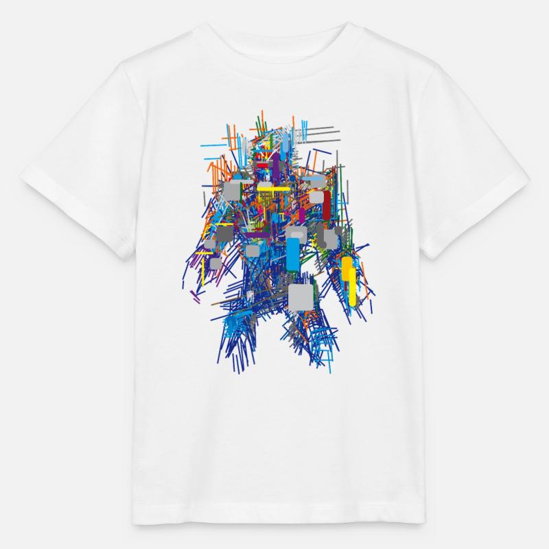 Abstrait - T-shirt bio MINI CREATOR Stanley/Stella Enfant - blanc