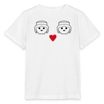 Playmobil Coeur Design Femmes - T-shirt bio MINI CREATOR Stanley/Stella Enfant - blanc - Devant - Maike (125cm)