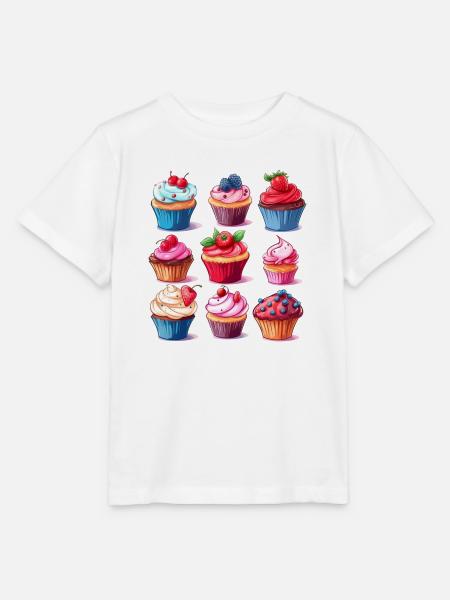 köstliche Cupcakes - Stanley/Stella Kinder T-Shirt MINI CREATOR - Weiß